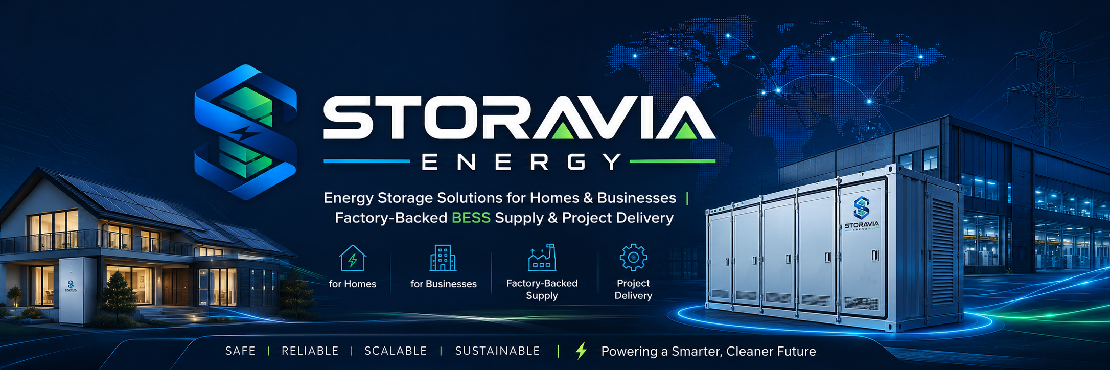 STORAVIA ENERGY residential and commercial energy storage